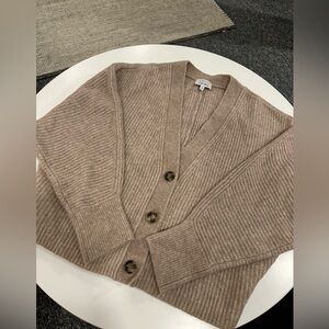 & Other Stories V-Neck Cardigan | Taupe | Medium